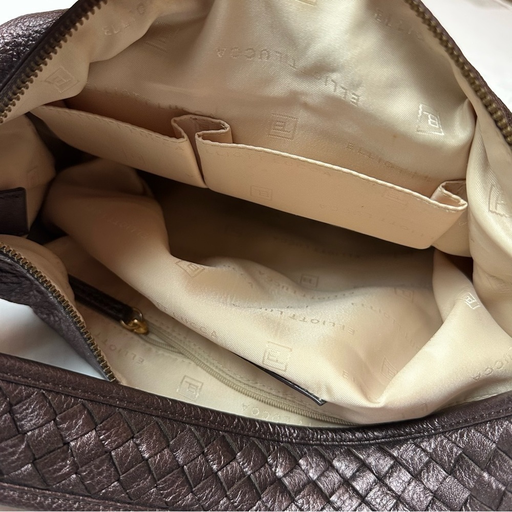 Vintage Y2K Elliott LuccaLeather Hobo Bag SoftPebbled Leather Everyday Shoulder - Picture 11 of 13